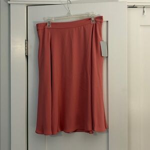 Elegant Coral Midi Skirt and matching top. Gal Meets Glam